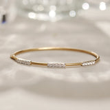 Line Diamond Oval Bracelet