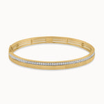 Textured Diamond Oval Bracelet, 14K Gold Vermeil, 5/8 ct Lab Grown Diamond-3
