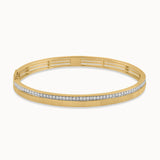 Textured Diamond Oval Bracelet