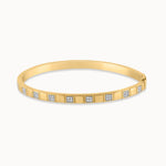 Square Station Diamond Oval Bracelet, 14K Solid Gold, 1/4 ct Lab Grown Diamond-3