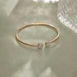 Flexible Diamond Oval Bracelet, 14K Gold Vermeil, 3/4 ct Lab Grown Diamond-1