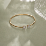Flexible Diamond Oval Bracelet, 14K Gold Vermeil, 3/4 ct Lab Grown Diamond-1