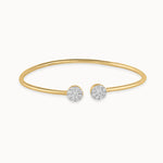 Flexible Diamond Oval Bracelet, 14K Gold Vermeil, 3/4 ct Lab Grown Diamond-3