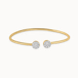 Flexible Diamond Oval Bracelet, 14K Gold Vermeil, 3/4 ct Lab Grown Diamond-3