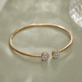 Flexible Diamond Oval Bracelet, 14K Gold Vermeil, 3/4 ct Lab Grown Diamond-5