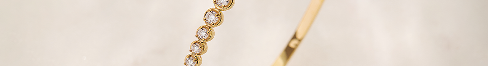 Journey Diamond Oval Bracelet, 14K Solid Gold, 1 ct Lab Grown Diamond-1