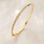 Journey Diamond Oval Bracelet, 14K Solid Gold, 1 ct Lab Grown Diamond-5