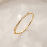 Entwine Diamond Oval Bracelet, 14K Gold Vermeil, 1 ct Lab Grown Diamond-1