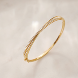 Entwine Diamond Oval Bracelet, 14K Gold Vermeil, 1 ct Lab Grown Diamond-4