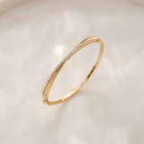 Entwine Diamond Oval Bracelet, 14K Solid Gold, 1 ct Lab Grown Diamond-1
