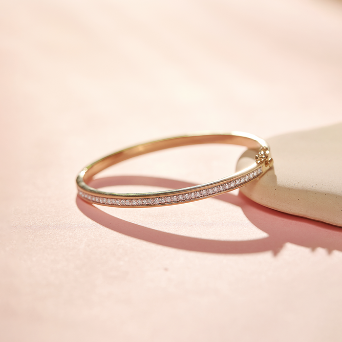 Classic Diamond Oval Bracelet, 14K Gold Vermeil, 7/8 ct Lab Grown Diamond-1