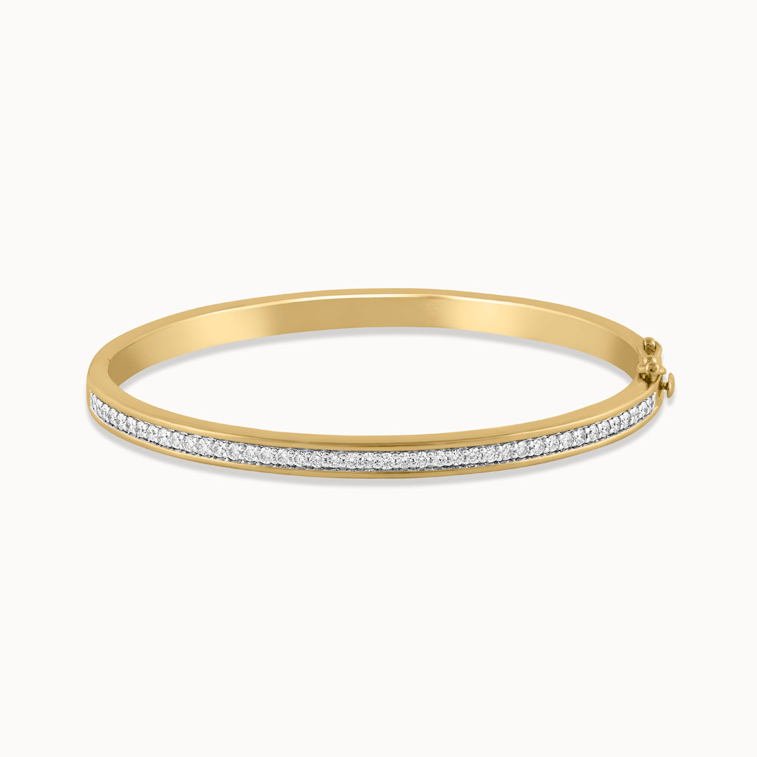 Classic Diamond Oval Bracelet, 14K Solid Gold, 7/8 ct Lab Grown Diamond-3