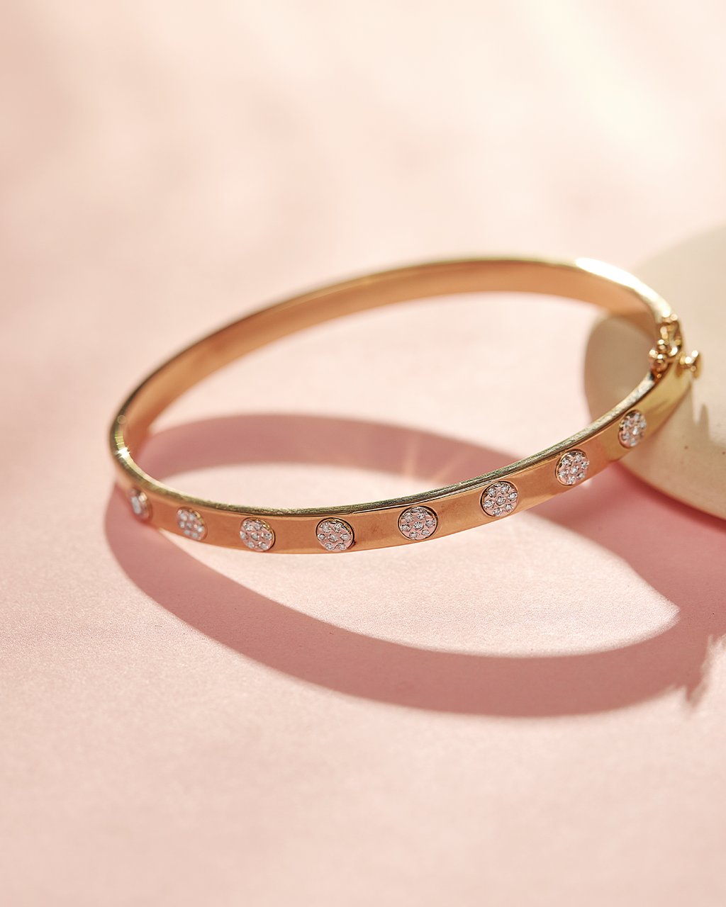 Station Diamond Oval Bracelet, 14K Gold Vermeil, 1/3 ct Lab Grown Diamond-6