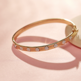 Station Diamond Oval Bracelet, 14K Solid Gold, 1/3 ct Lab Grown Diamond-6