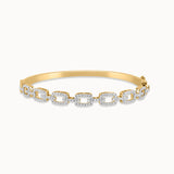 Interlinked Diamond Paperclip Oval Bracelet, 14K Gold Vermeil, 1 ct Lab Grown Diamond-3