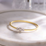 Emerald Diamond Glow Oval Bracelet