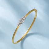 Emerald Diamond Glow Oval Bracelet