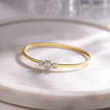 Emerald Diamond Glow Oval Bracelet