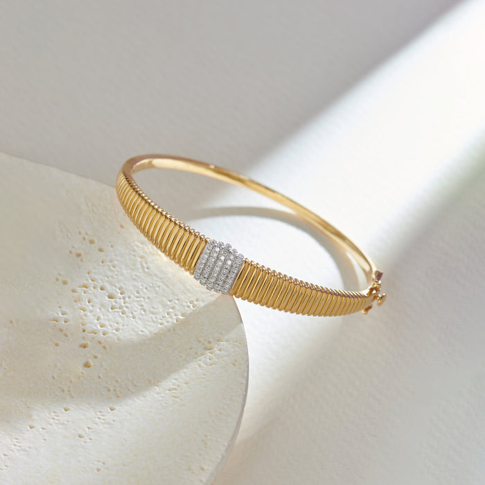 Bold Texture Diamond Bracelet