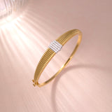 Bold Texture Diamond Bracelet