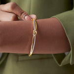 Celtic Diamond Knot Bracelet, 14K Gold Vermeil, 1/3 ct Lab Grown Diamond-4