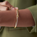 Celtic Diamond Knot Bracelet, 14K Gold Vermeil, 1/3 ct Lab Grown Diamond-4