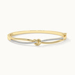 Celtic Diamond Knot Bracelet, 14K Gold Vermeil, 1/3 ct Lab Grown Diamond-3