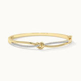 Celtic Diamond Knot Bracelet, 14K Gold Vermeil, 1/3 ct Lab Grown Diamond-3