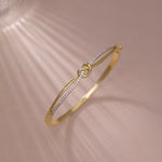 Celtic Diamond Knot Bracelet, 14K Solid Gold, 1/3 ct Lab Grown Diamond-7