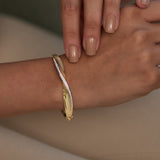 Twist of Brilliance Oval Bracelet