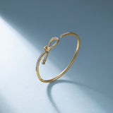 Ribbon Open Diamond Bracelet