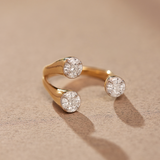 Contemporary Open Diamond Band