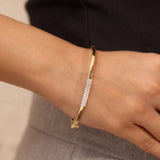 Luxe Bar Diamond Oval Bracelet