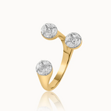 Contemporary Open Diamond Band