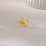 Gold Pebble Ring, 10K Solid Gold-4