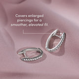 Minimal Diamond Small Hoop Earrings