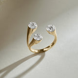 Contemporary Open Diamond Band