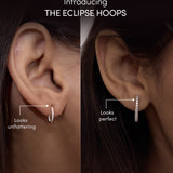 Minimal Diamond Small Hoop Earrings