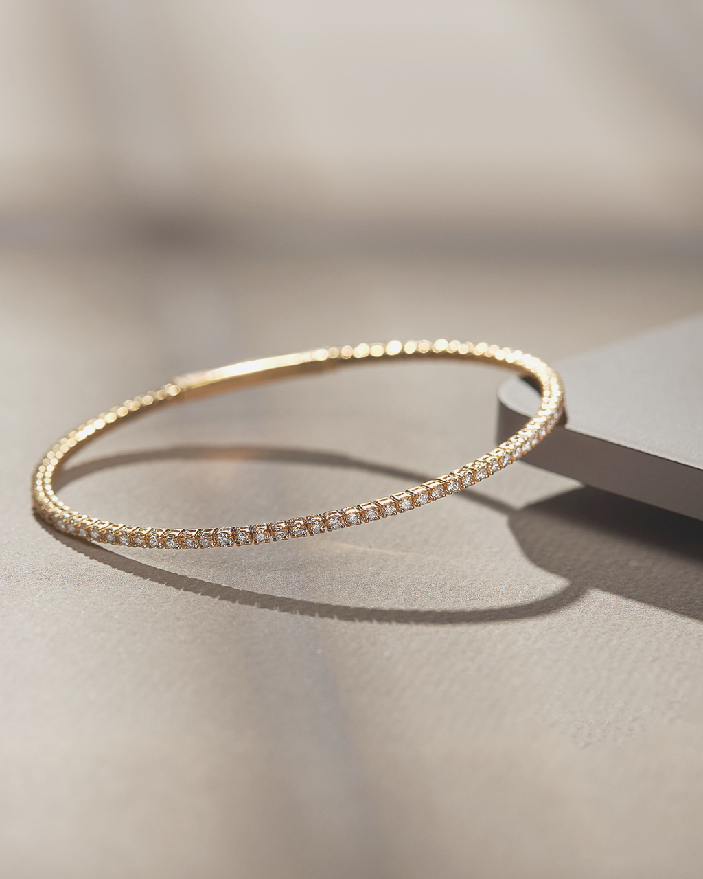 Flexi Diamond Tennis Bracelet in Yellow, 14K Gold Vermeil, 1 ct Lab Grown Diamond-5
