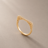 Sleek Diamond Line Pinky ring