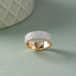 Bold Diamond Band, 14K Solid Gold, 1 ct Lab Grown Diamond-5