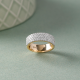 Bold Diamond Band, 14K Solid Gold, 1 ct Lab Grown Diamond-5