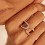Bold Textured Diamond Band, 14K Solid Gold, 3/8 ct Lab Grown Diamond-2