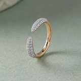 Pave Diamond Open Band