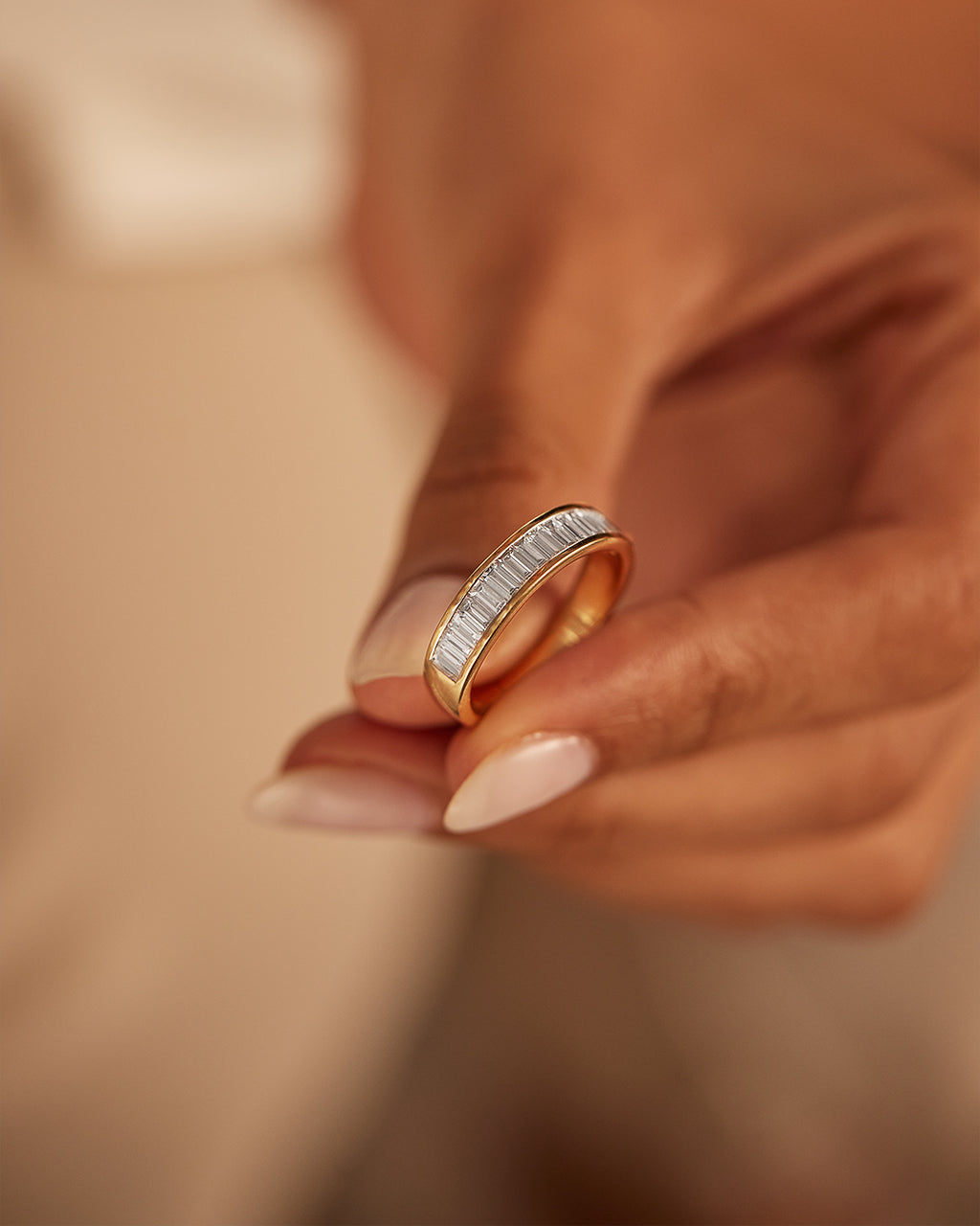 Jewellery Ferkos Discount Code Channel Baguette Diamond Band|14K