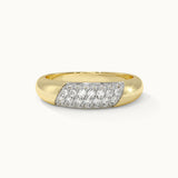 Soft Dome Pave Diamond Ring