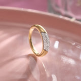 Soft Dome Pave Diamond Ring