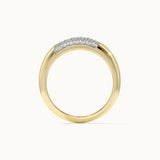 Soft Dome Pave Diamond Ring