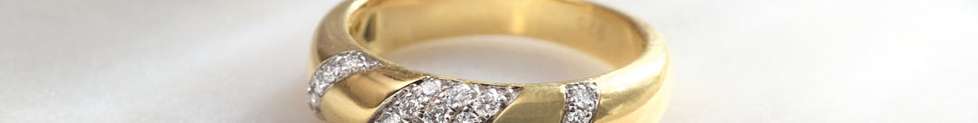 Angled Pave Diamond Ring