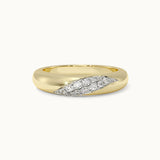 Wave Pave Diamond Ring